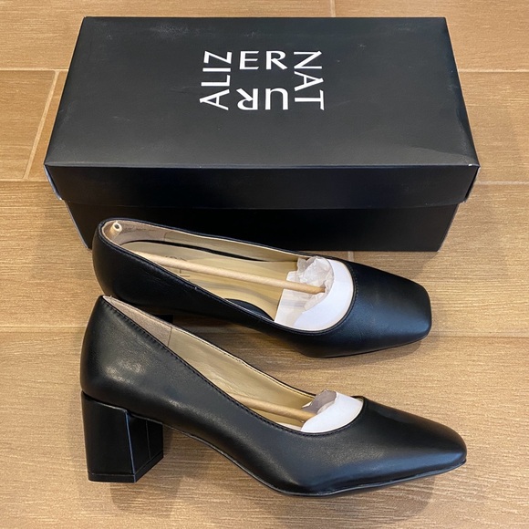 NWB Naturalizer Karina Pump in Black, Black Pumps, New Black heels square toe - Picture 8 of 13